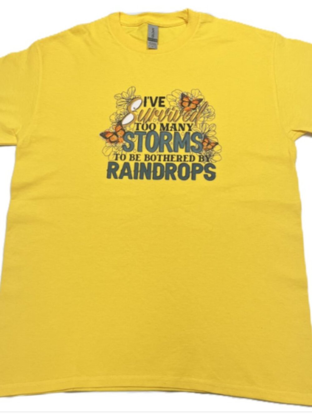 Inspirational T-Shirt – I’ve Survived Too Many Storms to Be Bothered.